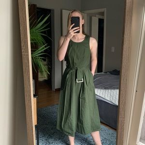 Mossimo | Cotton Sleeveless Belted Midi Dress